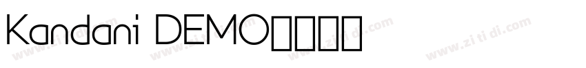 Kandani DEMO字体转换